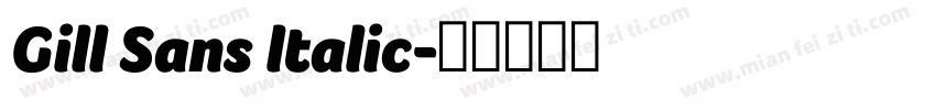 Gill Sans ltalic字体转换